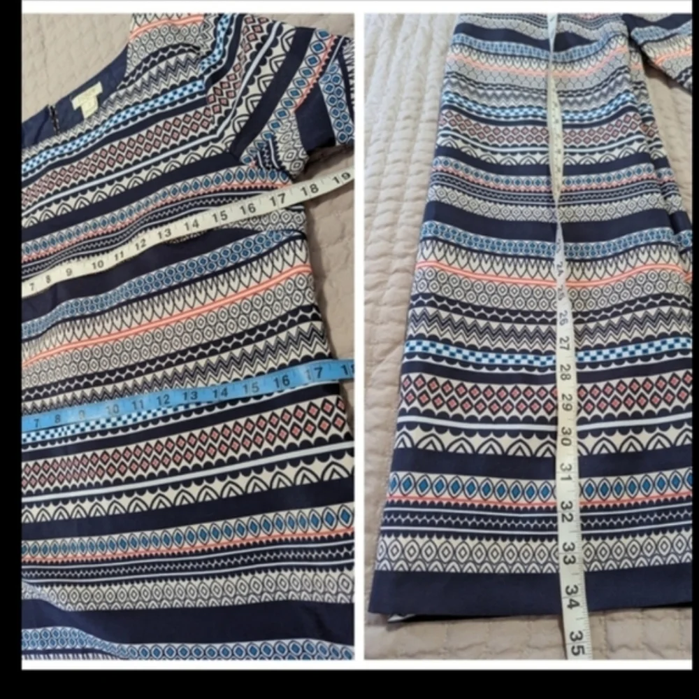 J.Crew Multicolor Striped Long Sleeve Dress‎ Size 2